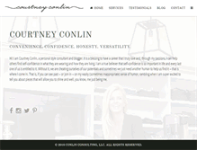 Tablet Screenshot of courtneyconlin.com